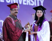 The Union Minister for Education, Skill Development and Entrepreneurship, Shri Dharmendra Pradhan attends the XXVII Convocation of North Eastern Hill University (NEHU), in Shillong on May 21, 2022