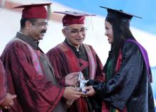 The Union Minister for Education, Skill Development and Entrepreneurship, Shri Dharmendra Pradhan attends the XXVII Convocation of North Eastern Hill University (NEHU), in Shillong on May 21, 2022.