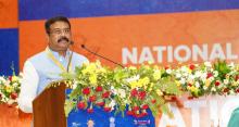 The Union Minister for Education, Skill Development and Entrepreneurship, Shri Dharmendra Pradhan addressing at the two-day National Conference of School Education Ministers, in Gandhinagar, Gujarat on June 01, 2022.