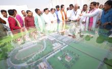 The Union Minister for Education, Skill Development and Entrepreneurship, Shri Dharmendra Pradhan meeting the officials during his visit at the IIM, Sambalpur, Odisha on June 05, 2022.