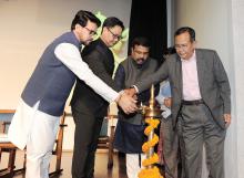 Shri Dharmendra Pradhan launches Yuva Sangam portal in presence of Shri Kiren Rijiju, Shri G. Kishan Reddy, Shri Anurag Singh Thakur, Dr. Subhas Sarkar and Dr. Rajkumar Ranjan Singh.