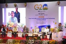 The Union Minister for Education, Skill Development and Entrepreneurship, Shri Dharmendra Pradhan addressing at ‘Deep Tech with a Focus on Advanced Technology in Future of Work’, in Bhubaneswar on April 23, 2023.