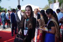 Delegates receives a traditional welcome during 3rd EdWG meeting at CSIR-IMMT, in Bhubaneswar on April 26, 2023.