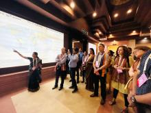 Delegates tour to Konark Museum after completion of the 3rd EdWG conference, in Bhubaneswar on April 28, 2023.