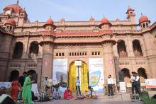 Preparations underway at the Khalsa college for the 2nd Education Working Group (EdWG) seminar held, in Amritsar on March 15, 2023.