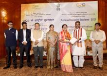 Minister for Education Shri Dharmendra Pradhan felicitates NAT 2023