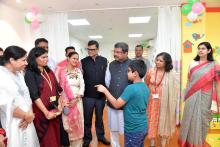 children at the inauguration of Balvatika