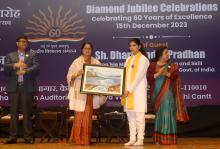 Minister of State for Education, Smt. Annpurna Devi at the Diamond Jubilee 