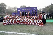 Republic Day celebrations 2024 at Major Dhyanchand National Stadium, in New Delhi