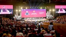 Shri Dharmendra Pradhan addressing the gathering at the Inaugural Session of Akhil Bhartiya Shiksha Samagam-2025