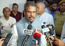 Shri Dharmendra Pradhan interacting with media during the 65th Foundation Day Celebration of NCERT
