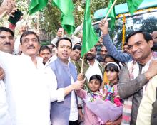 Shri Jayant Chaudhary flags-off the NICSI’s CSR Contribution
