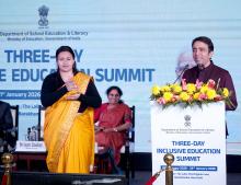 MoS addressing at the Inclusive Education Summit