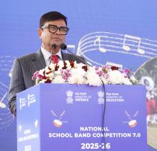 Shri Sanjay Kumar addressing the opening ceremony of National School Competition Grand Finale