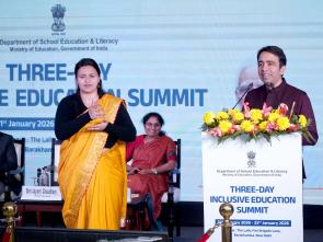 MoS addressing at the Inclusive Education Summit