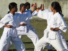 Assam, KGBV girls are involved in extra-curricular activites