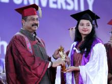 The Union Minister for Education, Skill Development and Entrepreneurship, Shri Dharmendra Pradhan attends the XXVII Convocation of North Eastern Hill University (NEHU), in Shillong on May 21, 2022