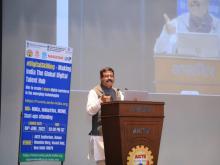 The Union Minister for Education, Skill Development and Entrepreneurship, Shri Dharmendra Pradhan addressing at the launch of Digital Skilling initiative of AICTE, in New Delhi on June 06, 2022.