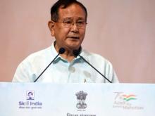 The Minister of State for External Affairs and Education, Dr. Rajkumar Ranjan Singh addressing on the occasion of Shikshak Parv 2022, in New Delhi on September 06, 2022.