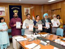 The Union Minister for Education, Skill Development and Entrepreneurship, Shri Dharmendra Pradhan at an event to mark the kickstart the public consultations for National Credit Framework under NEP, in New Delhi on October 19, 2022