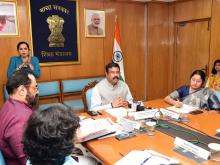 The Union Minister for Education, Skill Development and Entrepreneurship, Shri Dharmendra Pradhan at an event to mark the kickstart the public consultations for National Credit Framework under NEP, in New Delhi on October 19, 2022.
