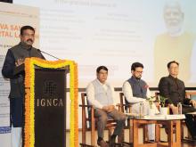 Shri Dharmendra Pradhan launches Yuva Sangam portal in presence of Shri Kiren Rijiju, Shri G. Kishan Reddy, Shri Anurag Singh Thakur, Dr. Subhas Sarkar and Dr. Rajkumar Ranjan Singh.