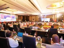 The Minister of State for Education, Dr. Subhas Sarkar attends the 3rd Education Working Group meeting at Bhubaneswar, in Odisha on April 27, 2023.