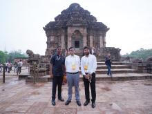 The Secretary DoSEL, Shri Sanjay Kumar visits the Konark temple as part of the excursion component of the 3rd EdWG meeting, in Bhubaneswar on April 28, 2023.