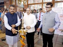 lighting the lamp at the 63rd Foundation Day Celebration Programme of NCERT