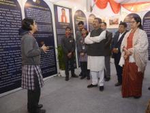 Shri Dharmendra Pradhan, the MoS for Education, Dr. Subhas Sarkar and Smt. Annpurna Devi