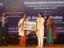 Minister of State for Education, Smt. Annpurna Devi at the Diamond Jubilee 