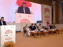 addressing the gathering during the Inaugural Ceremony of the ‘World Book Fair’ 2024