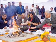 Shri Dharmendra Pradhan performs Bhoomi Pujan for new NCERT auditorium