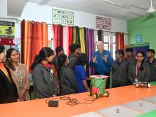 Former NASA astronaut Mr. Mike Massimino interacts with PM SHRI Kendriya Vidyalaya students