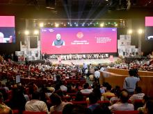 Shri Dharmendra Pradhan addressing the gathering at the Inaugural Session of Akhil Bhartiya Shiksha Samagam-2025